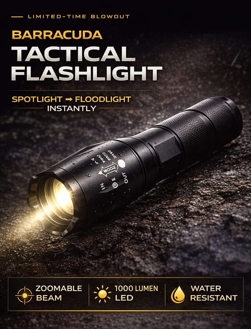 Barracuda TF-1000 Tactical Flashlight