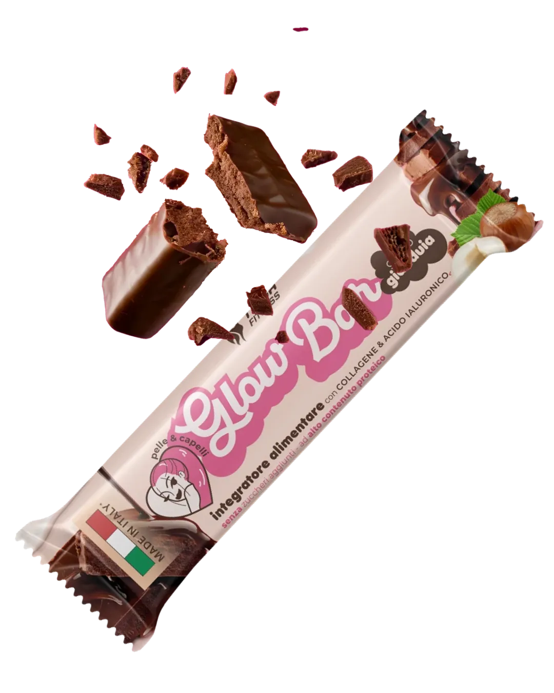 Barretta Glow Bar al gusto gianduja