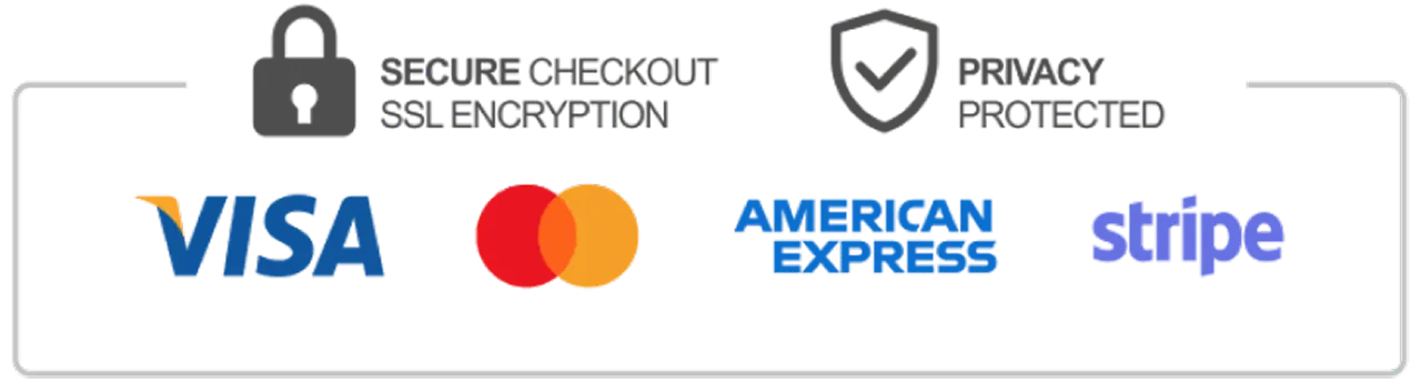 Secure checkout payment badges