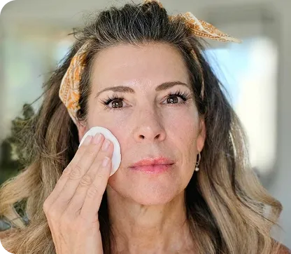 Cleanse skin before applying RenewaCell