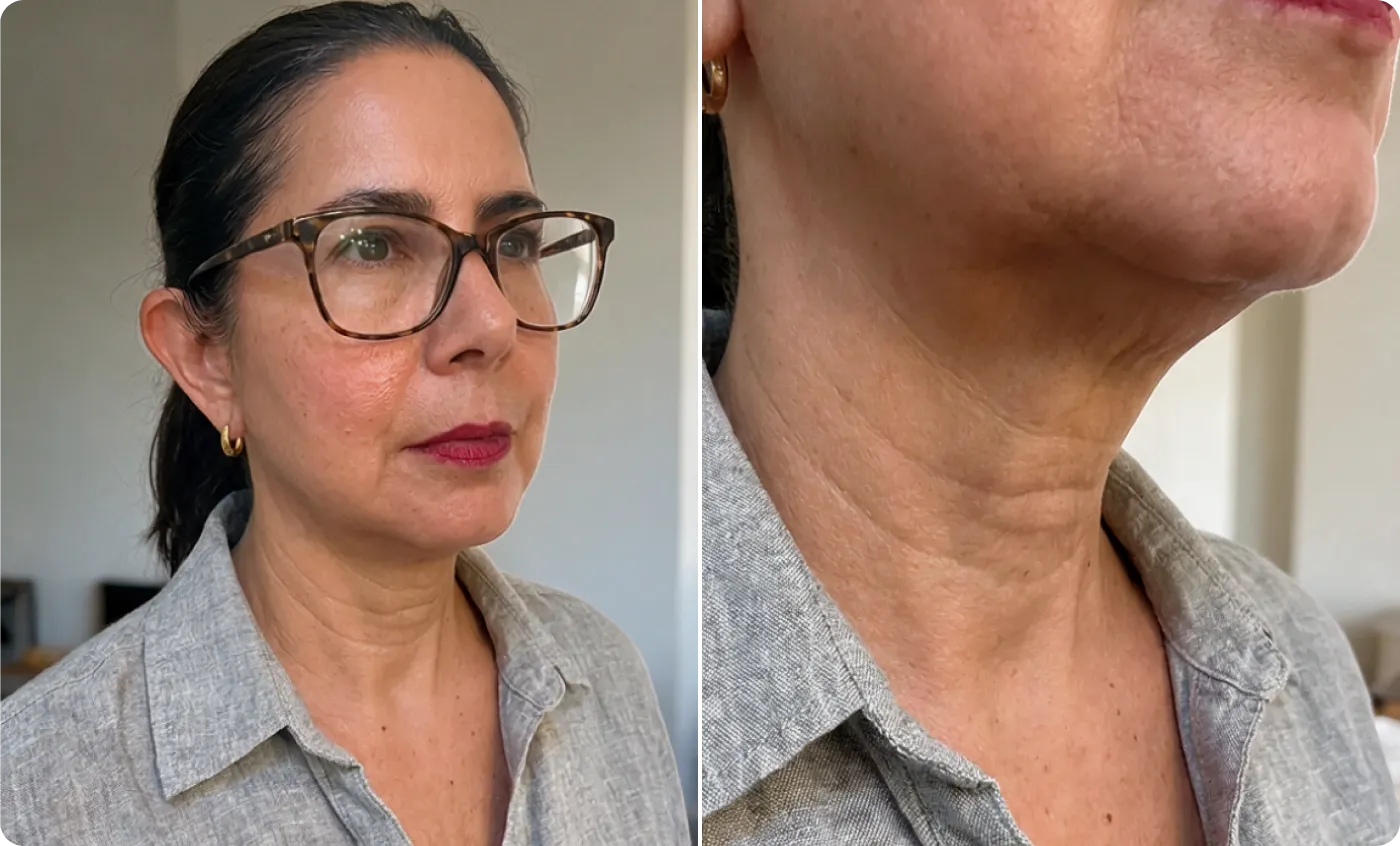 Diane showing her neck