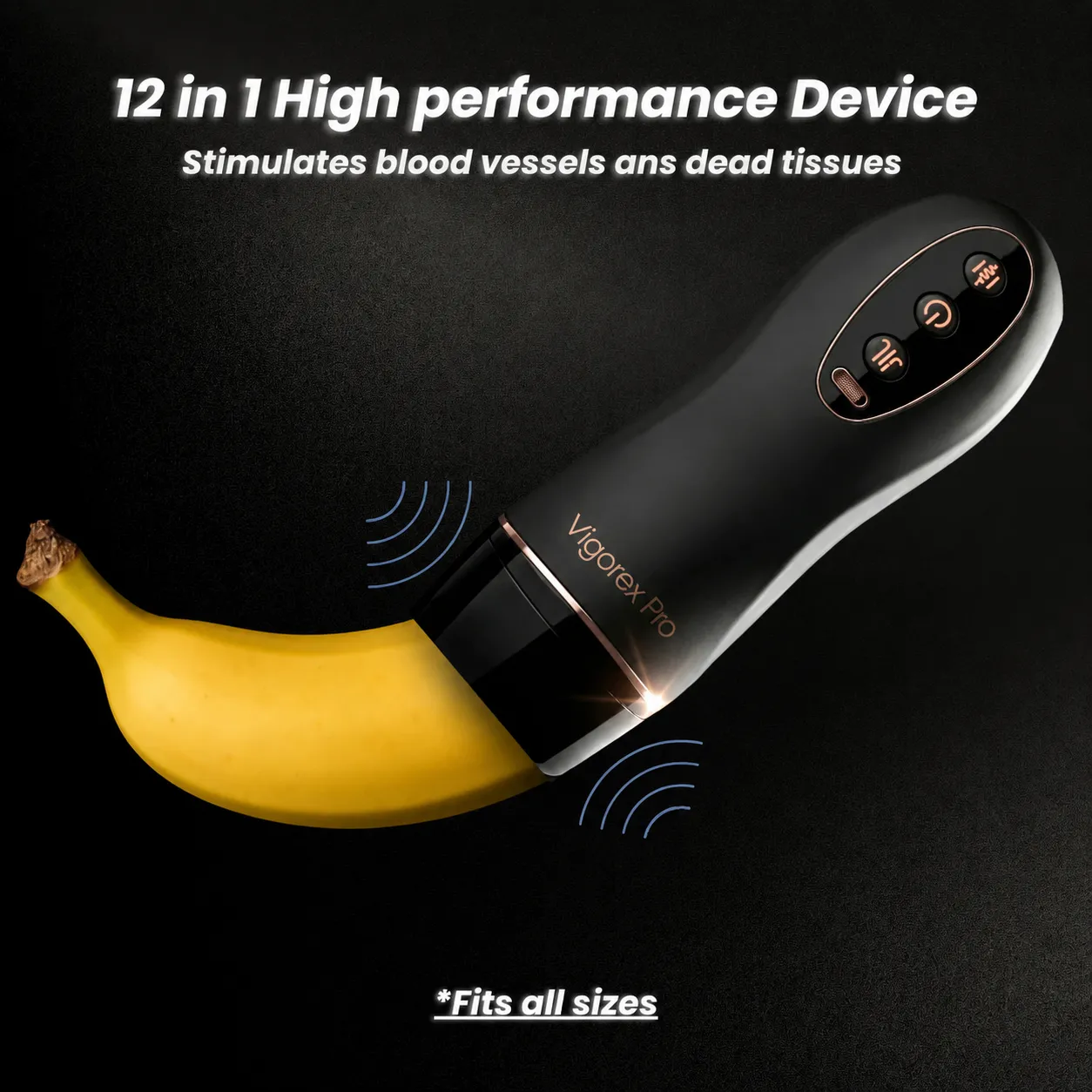 Vigorex™ Pro 10 powerful modes display