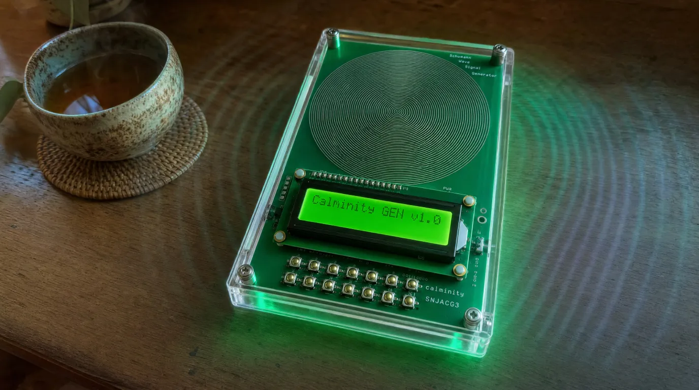 Calminity Bio-Healing Frequency Generator product shot.