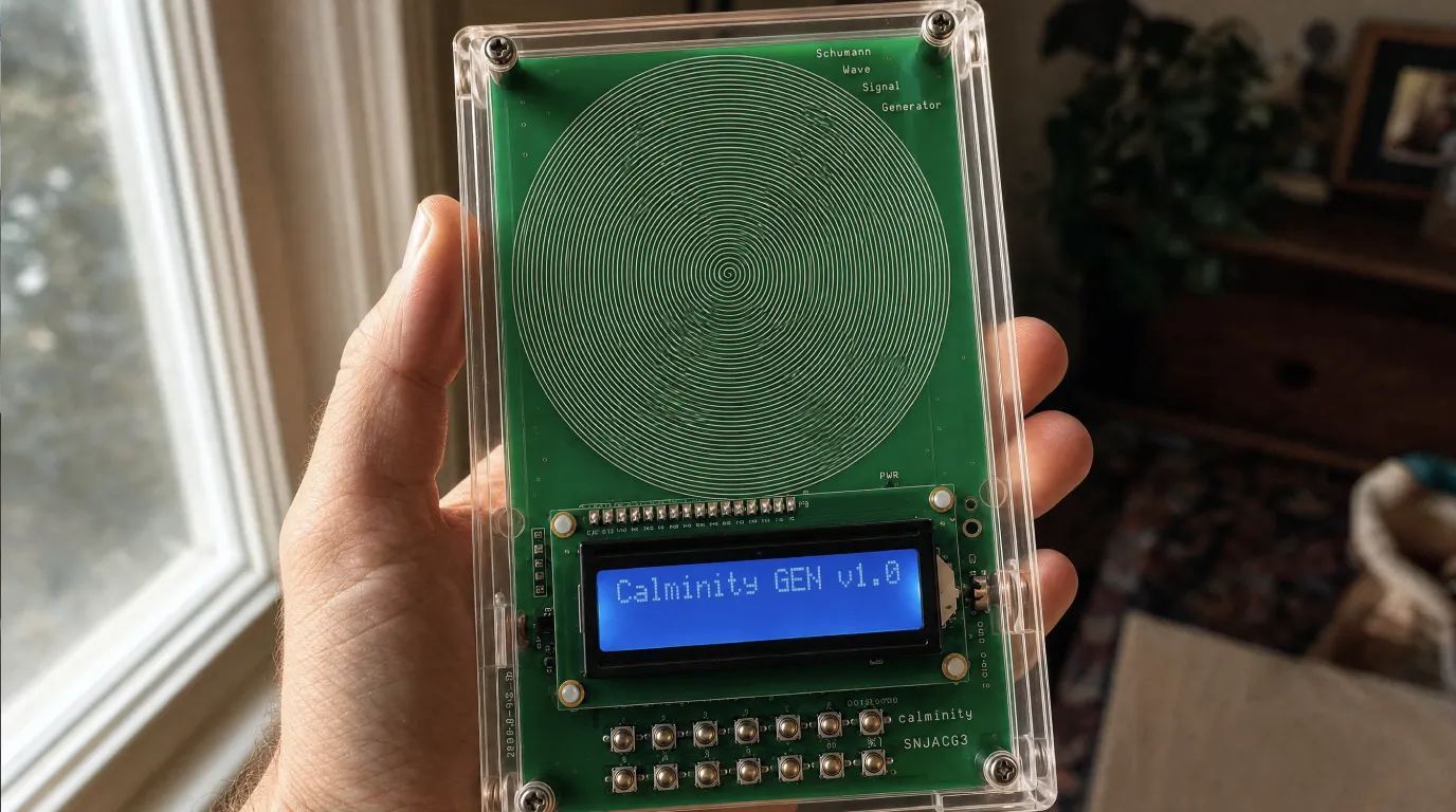 The device, in hand