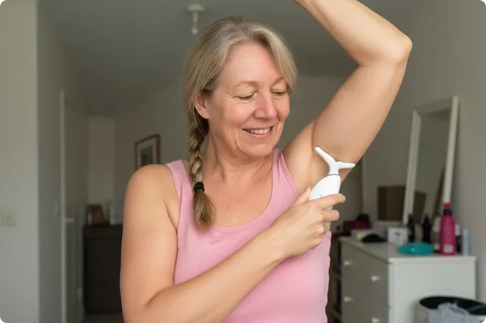 Woman using MyoGlow