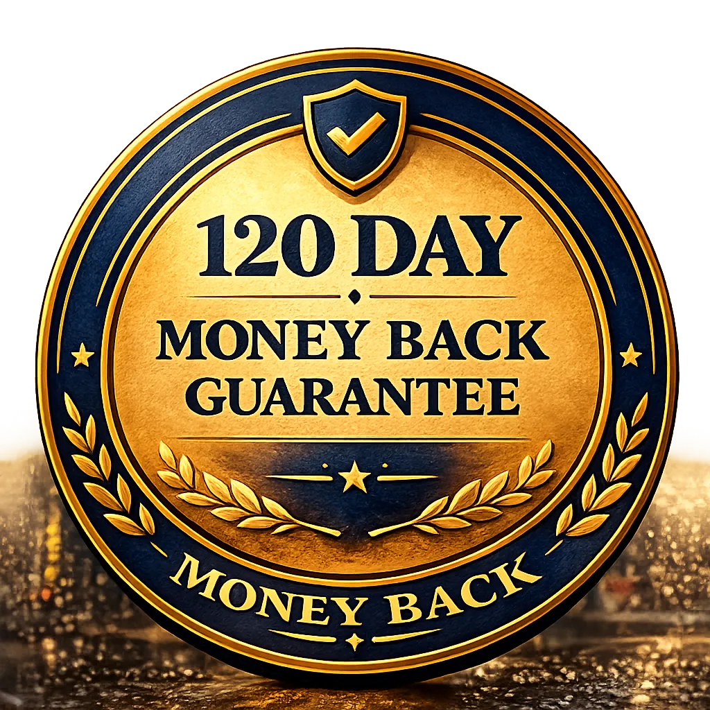 120-Day Money-Back Guarantee Badge