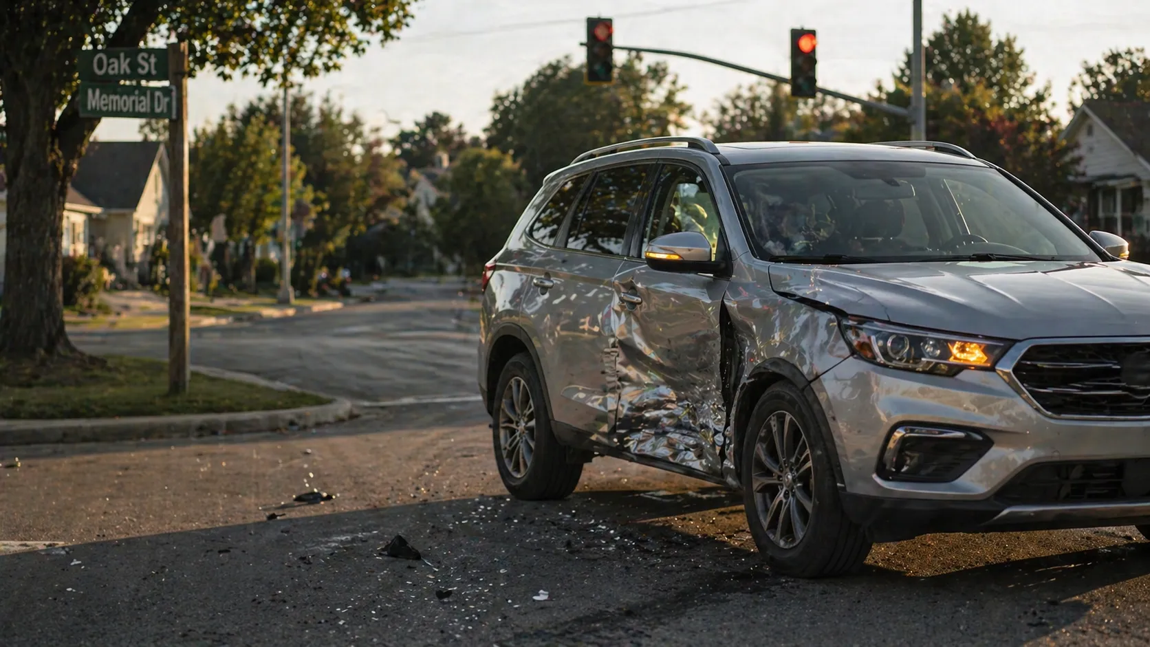 Christian mother and daughter buckled in family vehicle