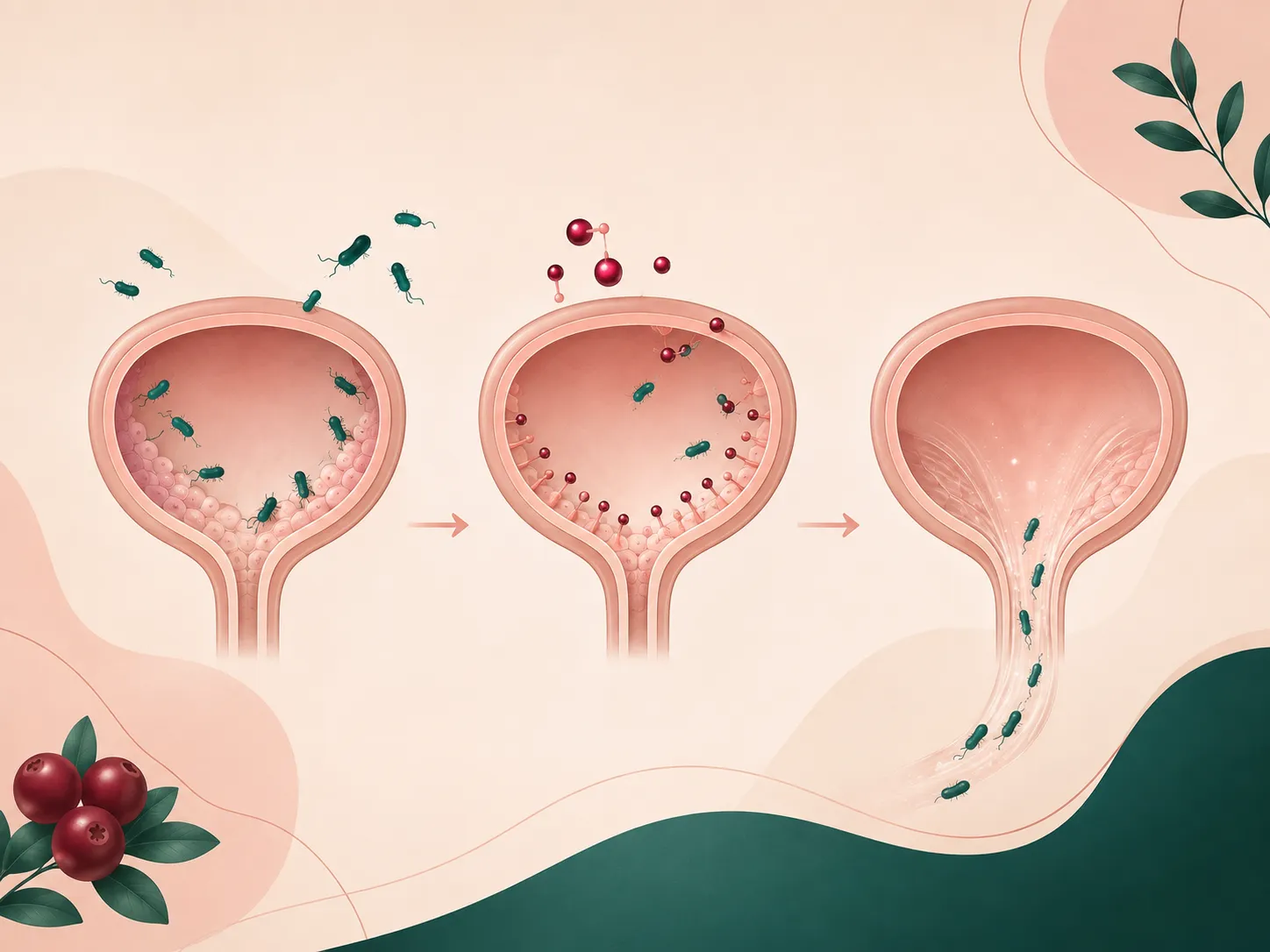 How cranberry PACs support the urinary tract
