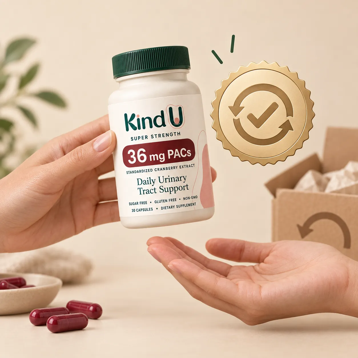 Kind U PAC 36 30-day money-back guarantee
