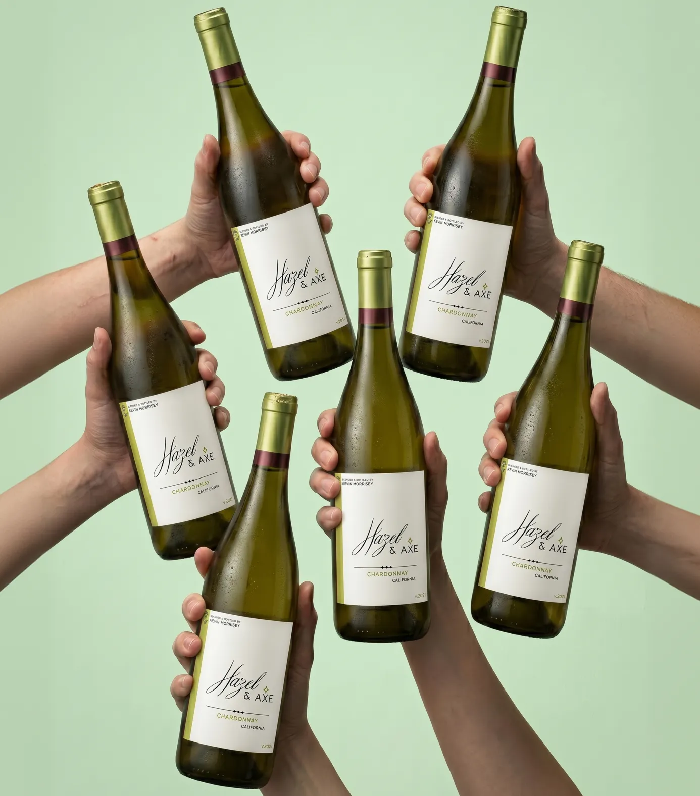 Six bottles of Erikson & Caradin Hazel & Axe Chardonnay