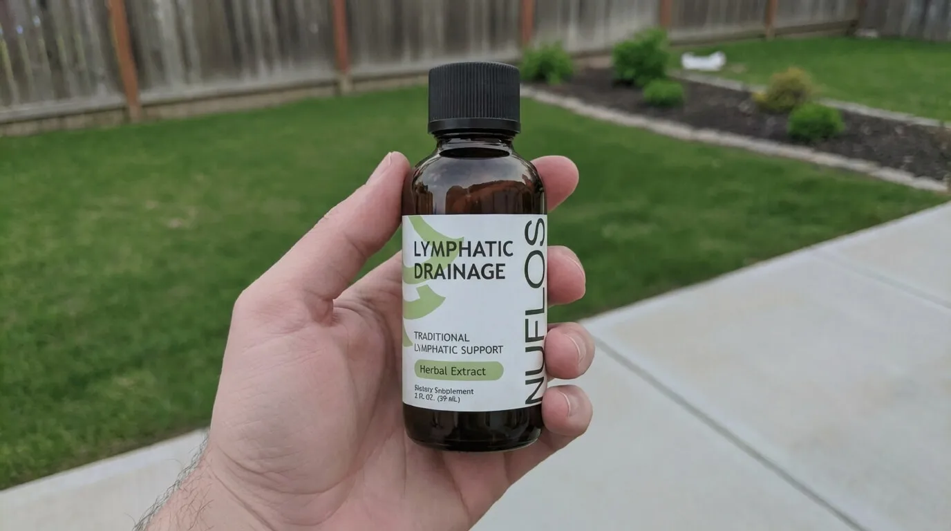 Nuflos Lymphatic Drainage Drops bottle