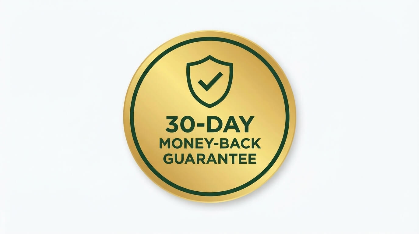 30 day money back guarantee seal
