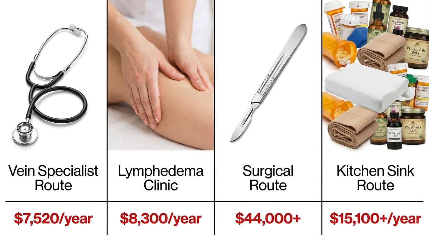 Comparison chart of treatment costs