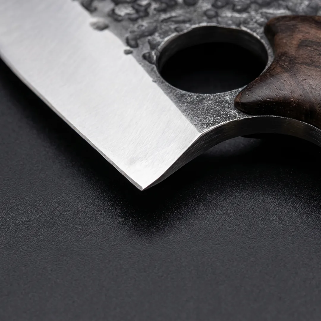 Close-up detail of the dangerously sharp edge