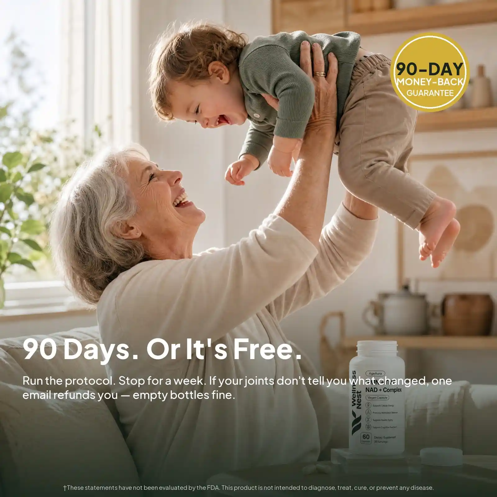 AgeAura 90-day money-back guarantee