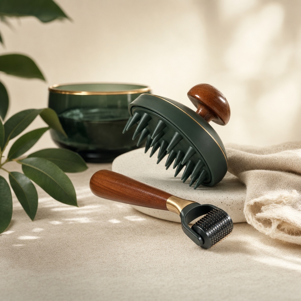 Scalp Roller + Massager Kit