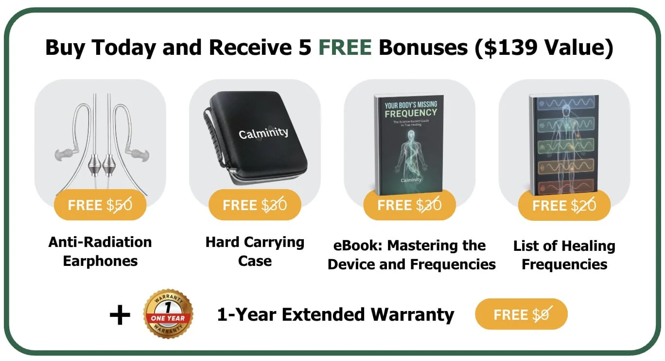 Buy Today and Receive 5 FREE Bonuses ($139 Value)
