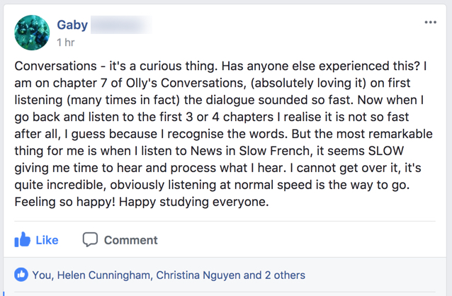 Student testimonial