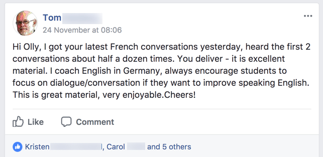 Student testimonial