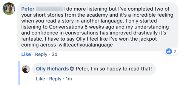Student testimonial