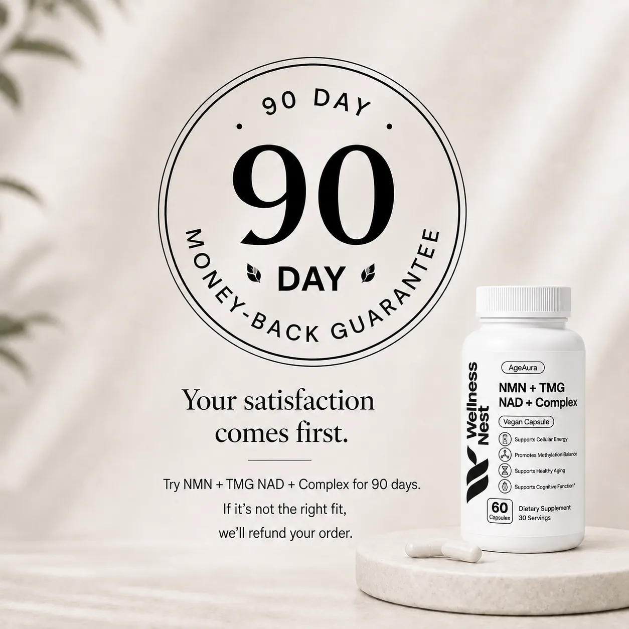 90-day money-back guarantee