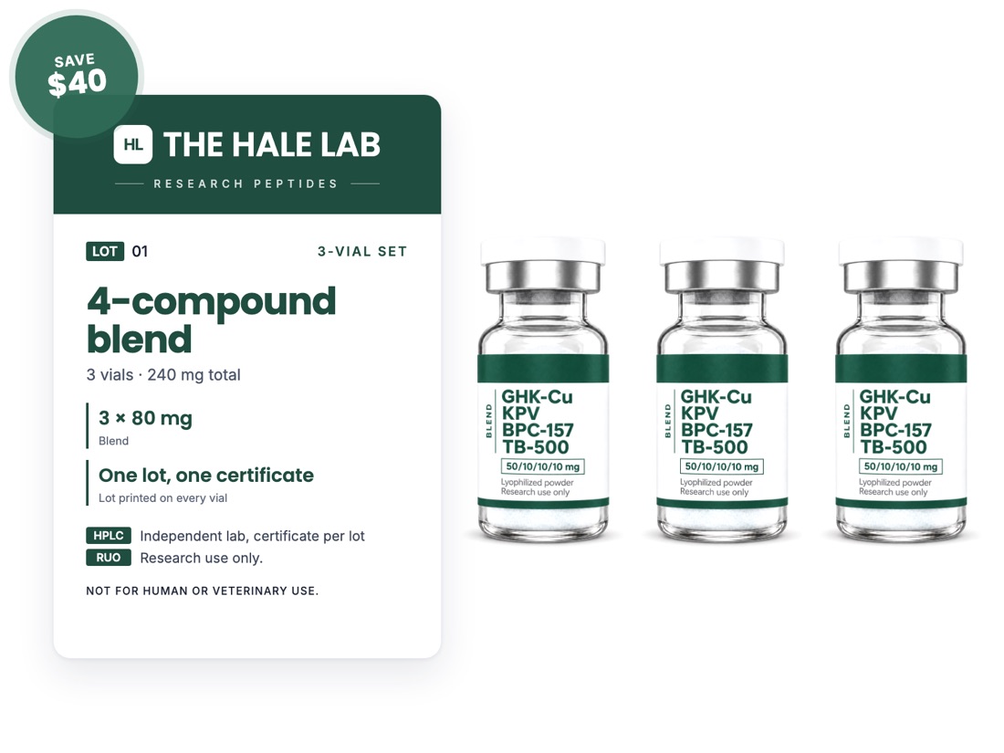4-compound blend 3-vial set
