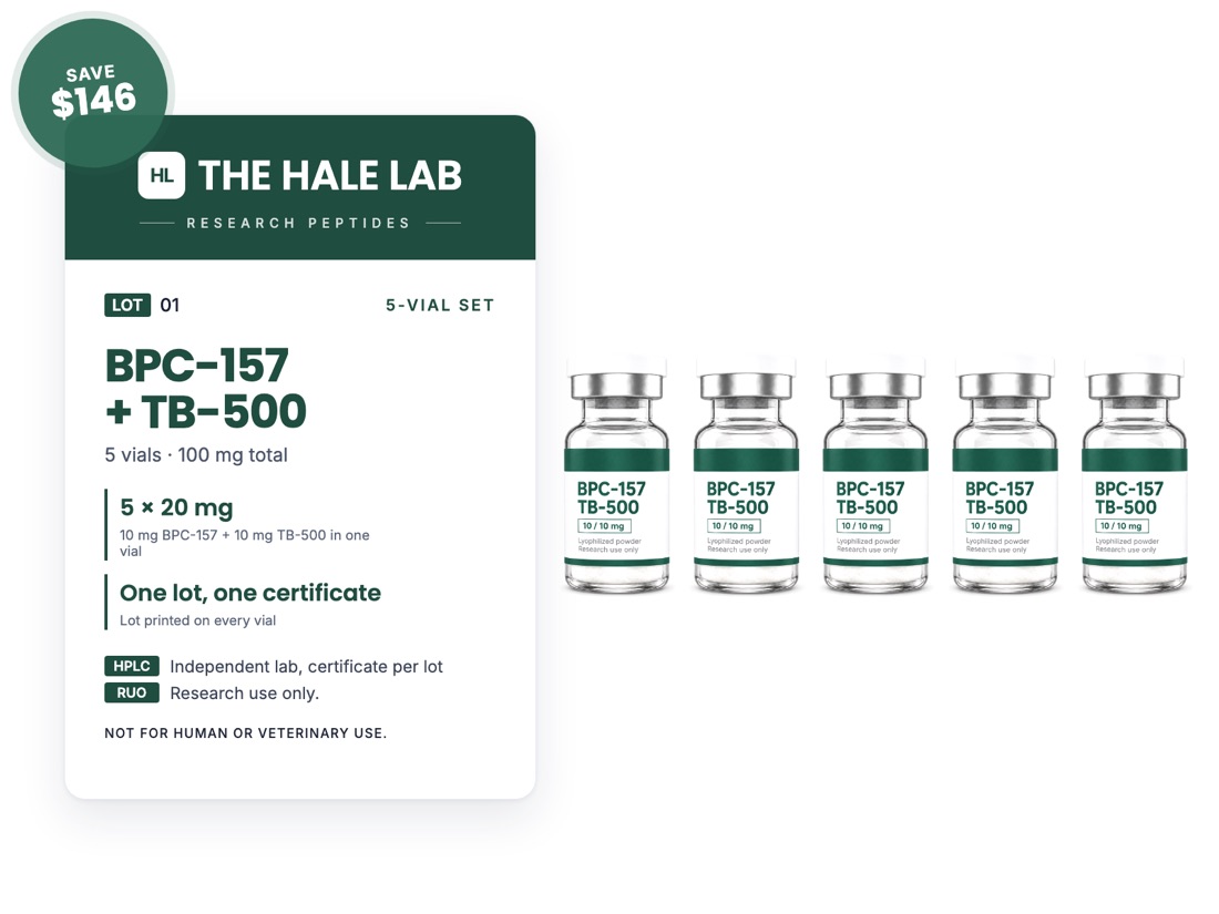BPC-157 + TB-500 5-vial set