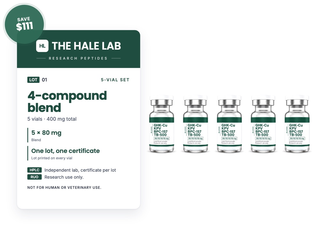 4-compound blend 5-vial set