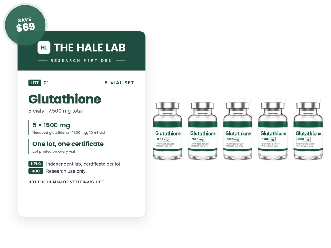 Glutathione 5-vial set