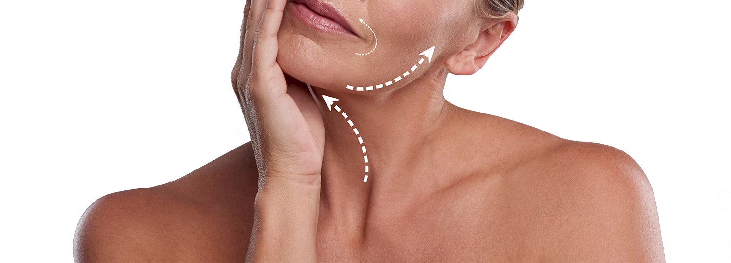 Nancy's transformation showing before and after results of the face workout