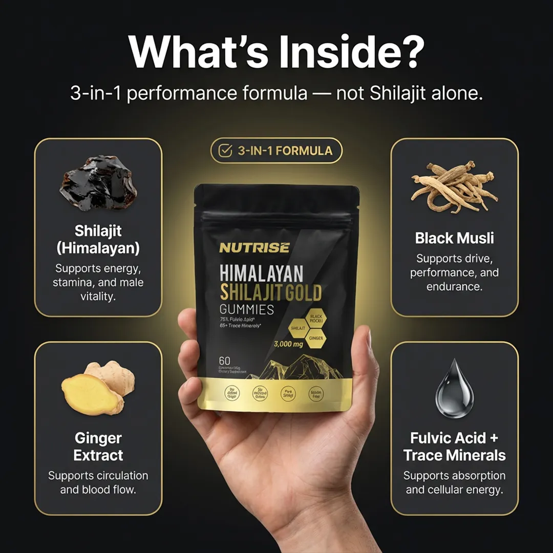 Pure Shilajit Gummies – Now 3-in-1 Support