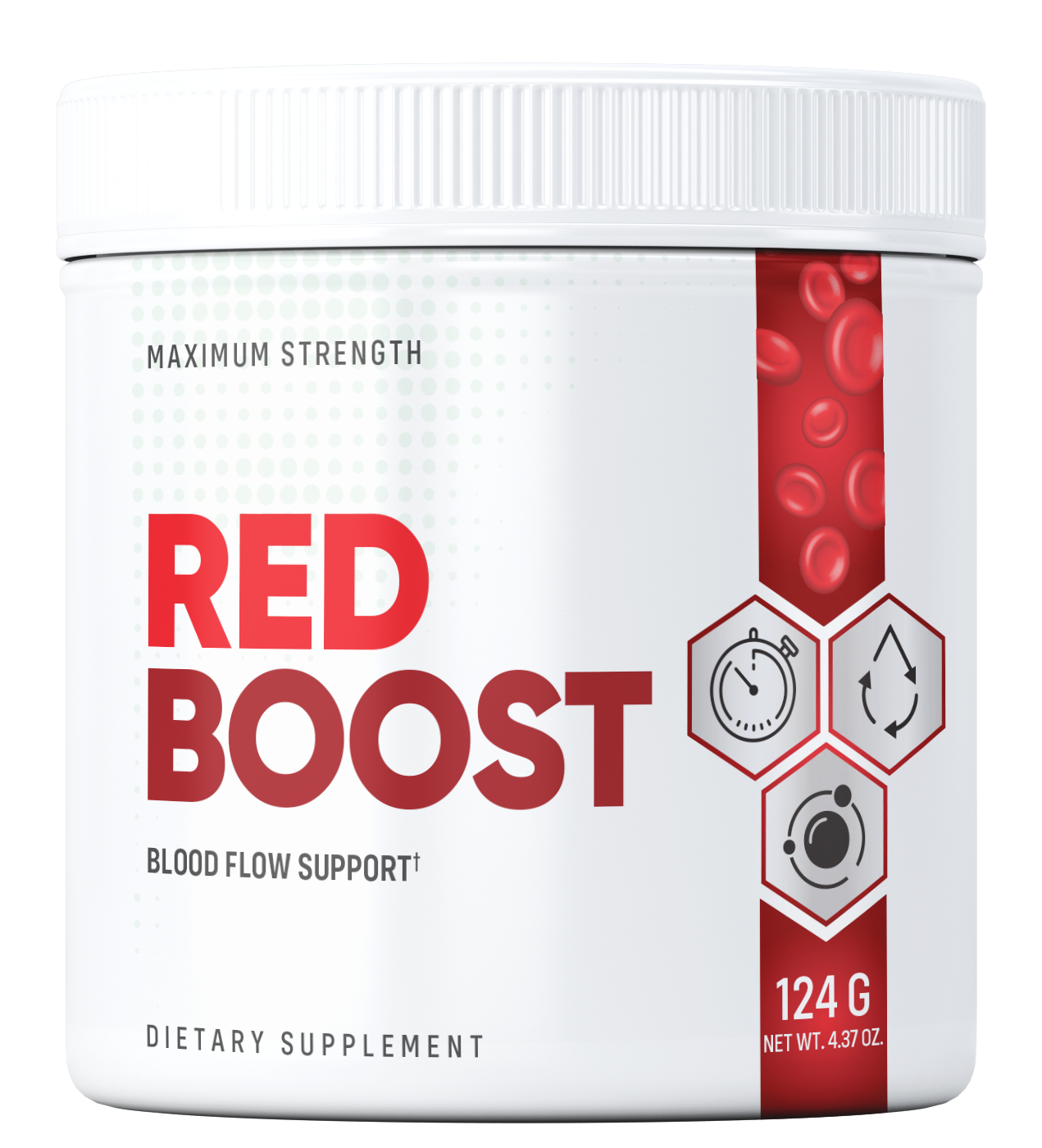 Red Boost supplement bottle