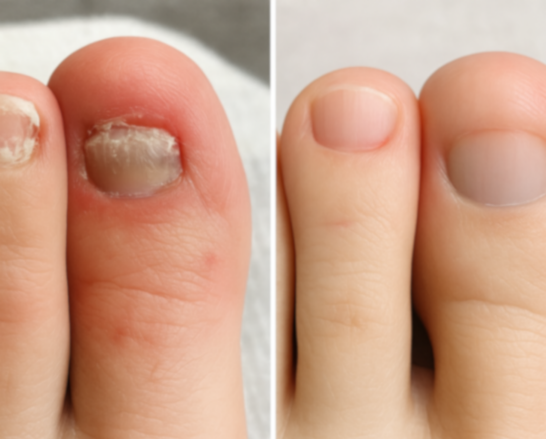 Before/after showing complete transformation