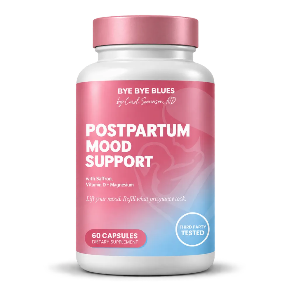 Bye Bye Blues Postpartum Mood Support bottle