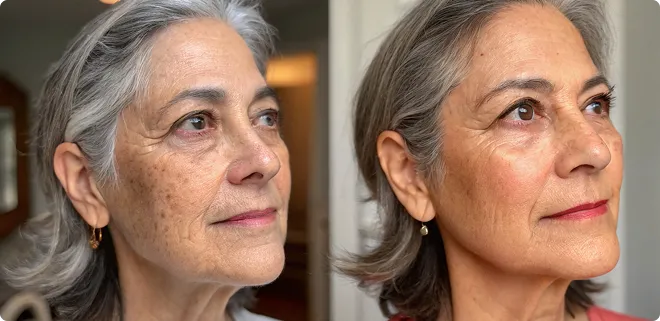 Customer before and after result
