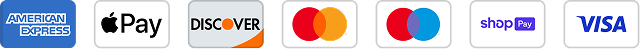 American Express, Apple Pay, Discover, Mastercard, Maestro, Shop Pay, Visa