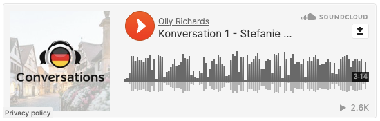 Audio player screenshot